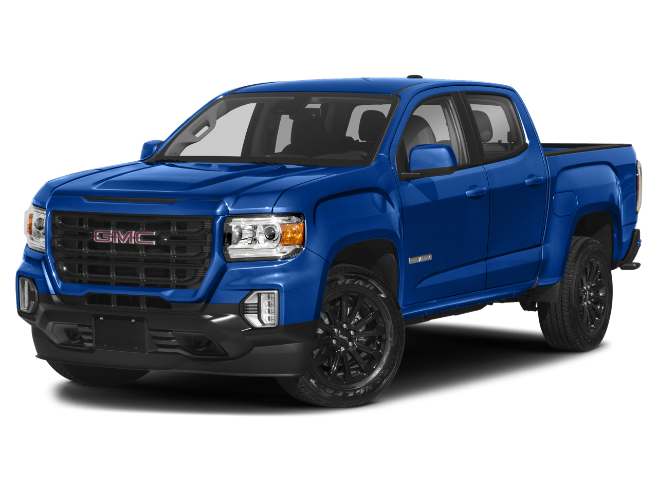 2022 GMC Canyon Elevation in Onyx Black — front three-quarter view
