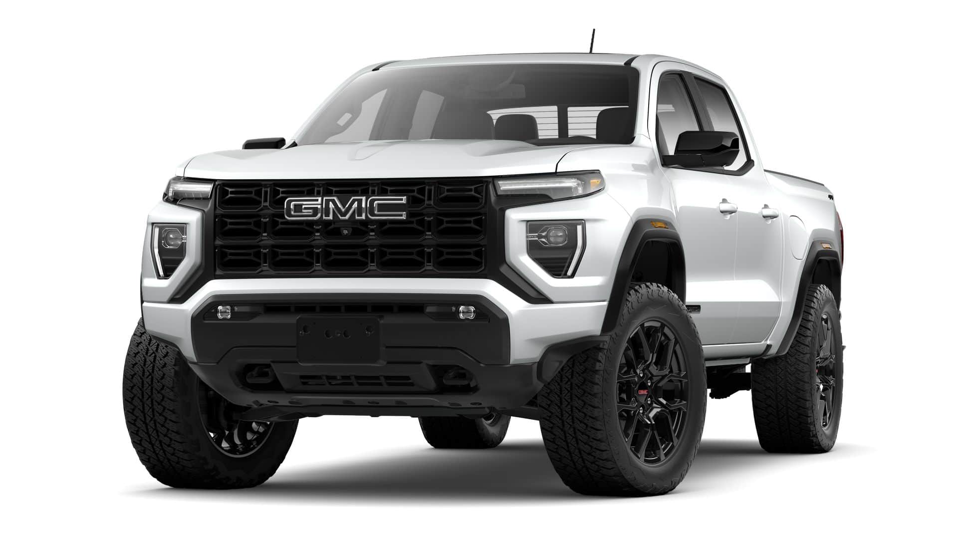 2026 GMC Canyon Elevation in Summit White — front three-quarter view